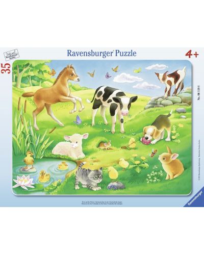 Пъзел Ravensburger от 35 части - Животни на поляна - 2