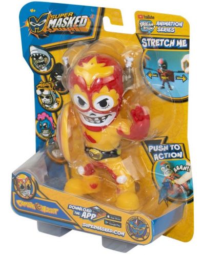 Разтеглива играчка Eolo Toys - Super Masked, Captain Nugget, със звуци - 1