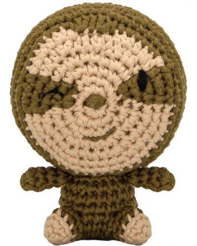 Ръчно плетена играчка Wild Planet - Ленивец, 12 cm - 1