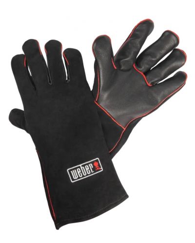 Ръкавици за барбекю Weber - WB 17896, кожени, черни - 1