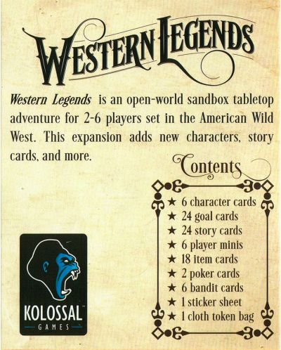 Разширение за настолна игра Western Legends - Fistful of Extras - 2