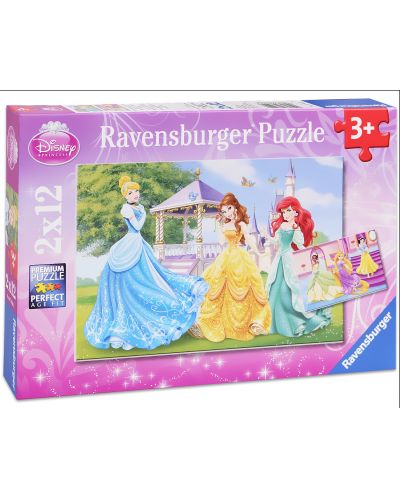 Пъзел Ravensburger от 2 x 12 части - Дисни Принцеси