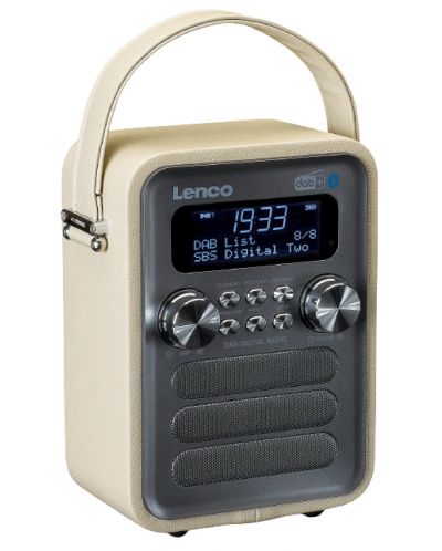 Радио Lenco - PDR-051TPSI, сребристо/бежово - 2