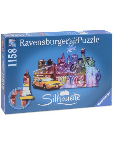 Пъзел Ravensburger от 1158 части с формата на Ню Йорк