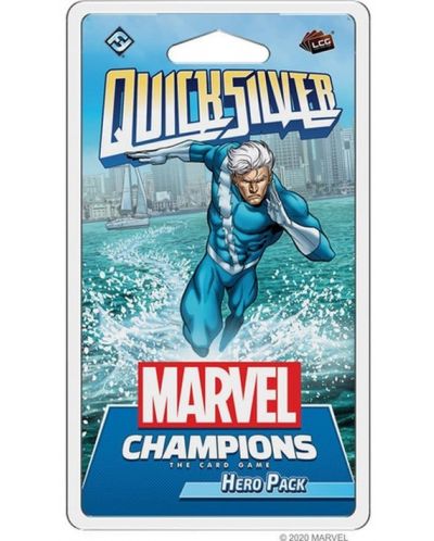 Разширение за настолна игра Marvel Champions - Quicksilver Hero Pack - 1