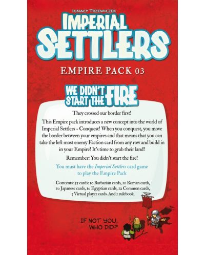 Разширение за настолна игра Imperial Settlers - We Didn't Start The Fire - 2