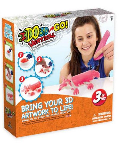 I DO 3D GO! Series Комплект за моделиране за момиче с три 3D химикалки