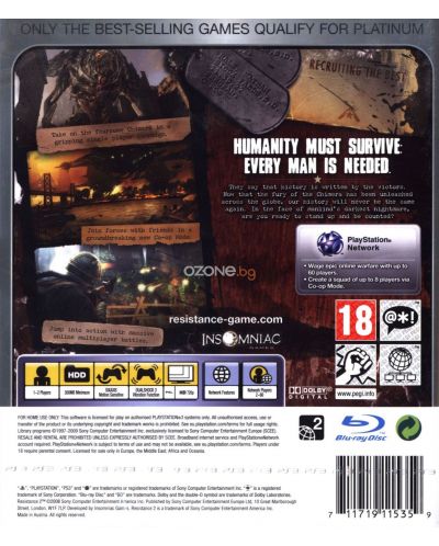 Resistance 2 - PS3 Platinum (PS3) - 3