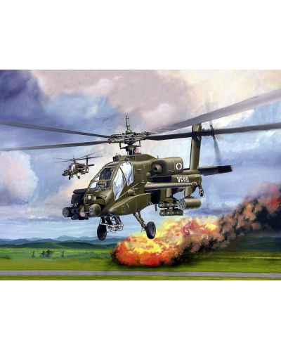 Сглобяем модел на военен хеликоптер Revell Easykit Pocket - AH-64 Apache (06704)