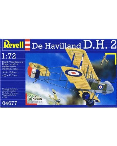 Сглобяем модел на самолет Revell - De Havilland D.H.2 (04677) - 1