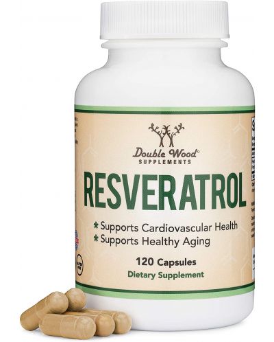 Resveratrol, 120 капсули, Double Wood - 4