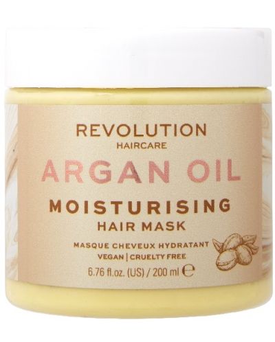 Revolution Haircare Подхранваща маска за коса Argan, 200 ml - 1