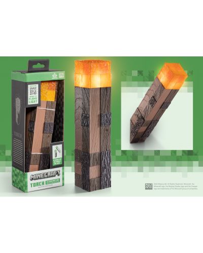 Реплика The Noble Collection Games: Minecraft - Illuminating Torch - 5