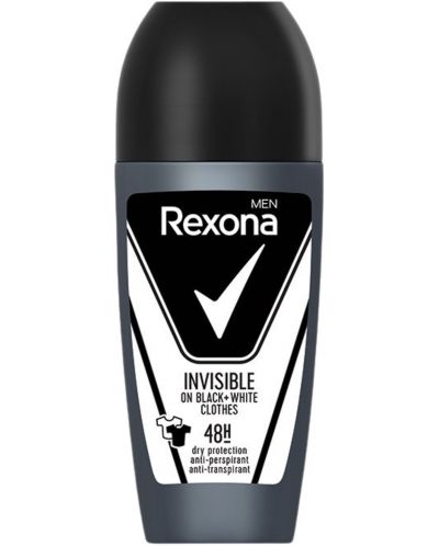 Rexona Men Рол-он против изпотяване Black & White, 50 ml - 1
