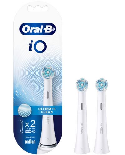 Резервни глави Oral-B - iO Ultimate Clean, 2 броя, бели - 2