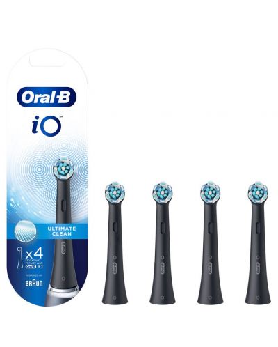 Резервни глави Oral-B - iO Ultimate Clean, 4 броя, черни - 2
