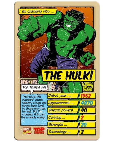 Игра с карти Top Trumps - Marvel Comics Retro - 2