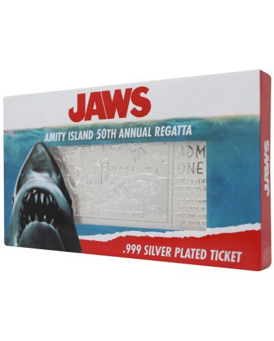 Реплика FaNaTtik Movies: Jaws - Annual Regatta Ticket (Silver Plated) (Limited Edition) - 3