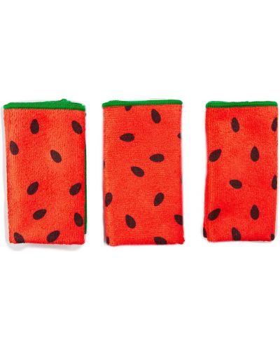 Revolution Skincare x Jake Jamie Комплект микрофибърни кърпи Watermelon, с несесер, 3 броя - 2
