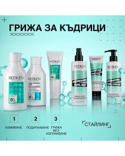 Redken Acidic Bonding Curls Грижа за третирана и увредена къдрава коса, 250 ml - 10