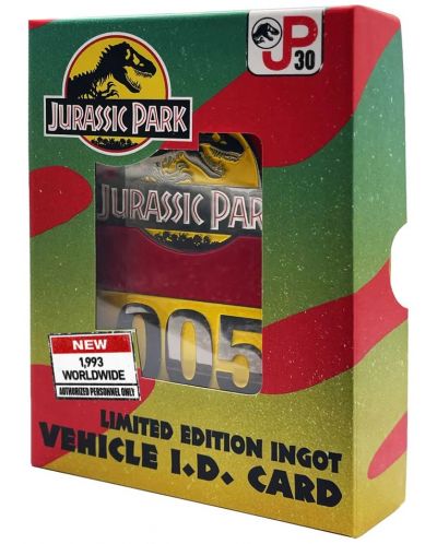 Реплика FaNaTtik Movies: Jurassic Park - Jeep ID Card (30th anniversary) (Limited Edition) - 7