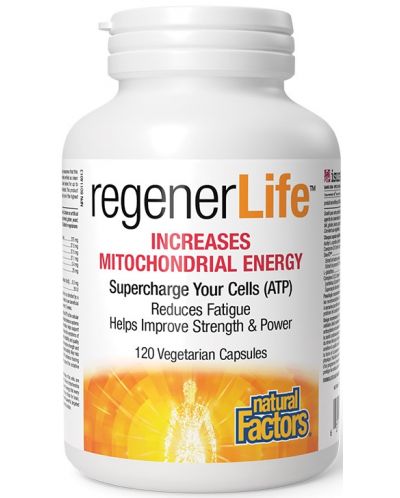 RegenerLife Increases Mitochondrial Energy, 120 капсули, Natural Factors - 1