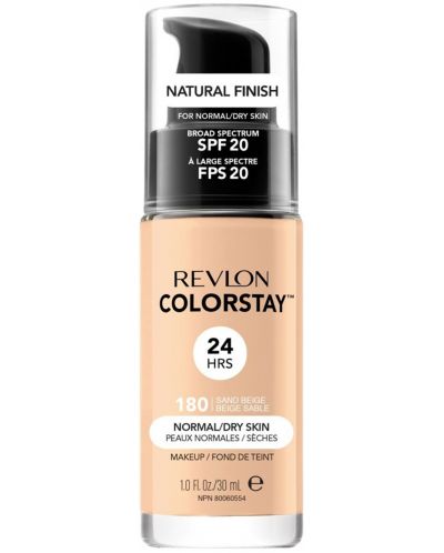 Revlon Colorstay Фон дьо тен, за суха кожа, Sand Beige, N180, 30 ml - 1