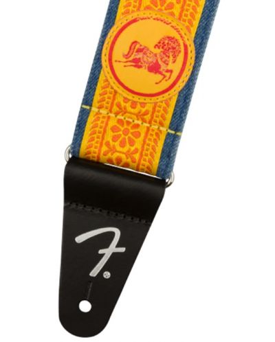 Ремък за китара Fender - George Harrison Dark Horse Fl Strap OR, оранжев - 2