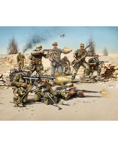 Фигури Revell - German Infantry, Africa Corps WWII (02513) - 2