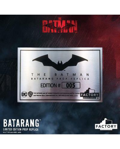Реплика Factory DC Comics: Batman - Batarang (Limited Edition), 36 cm - 7