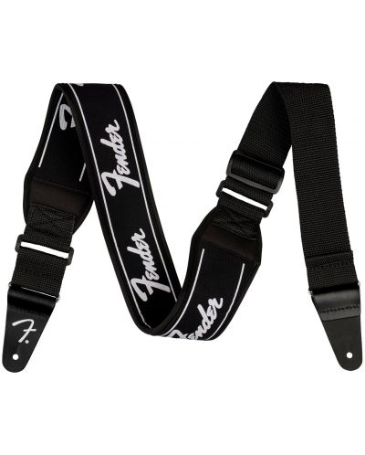 Ремък за китара Fender - Swell Neoprene Strap, черен/бял - 1