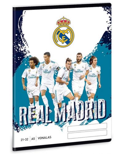 Ученическа тетрадка А5, 32 листа Ars Una - FC Real Madrid, играчи - 1