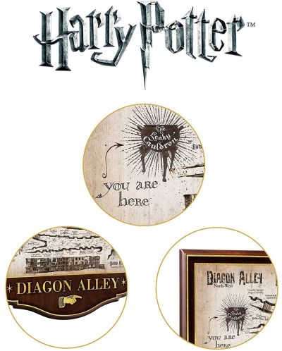 Реплика The Noble Collection Movies: Harry Potter - Diagon Alley Plaque, 43 cm - 2