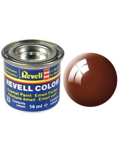 Емайл боя за сглобяеми модели Revell - Тинесто кафяв, гланц (32180) - 1