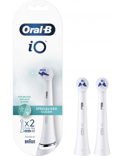 Резервни глави Oral-B - iO Specialised Clean, 2 броя, бели - 2
