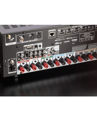 Ресийвър Denon - AVR-X2800H, черен - 8