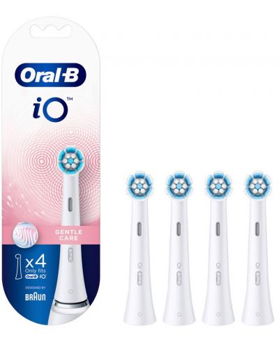 Резервни глави Oral-B - iO Gentle Care, 4 броя, бели - 2