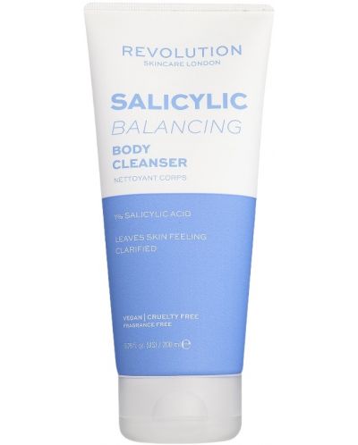 Revolution Skincare Душ крем за тяло Salicilic Acid 1%, 200 ml - 1