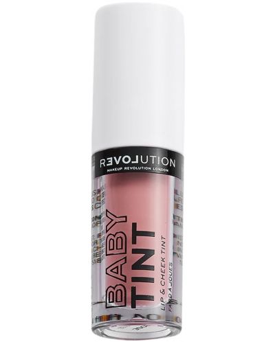 Relove by Revolution Течен руж и блясък за устни Baby Tint, Rose, 1.4 ml - 2