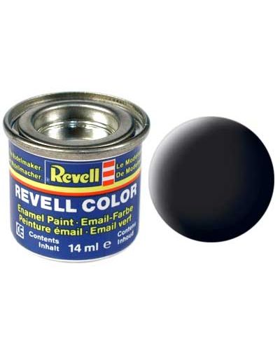 Емайл боя за сглобяеми модели Revell - Черен, мат (32108) - 1