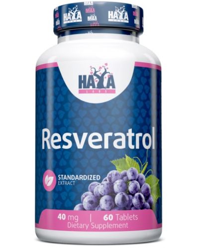 Resveratrol, 60 таблетки, Haya Labs - 1
