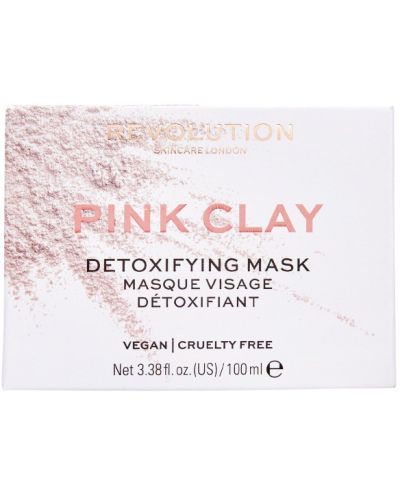 Revolution Skincare Pink Clay Детоксикираща маска за лице, 100 ml - 3