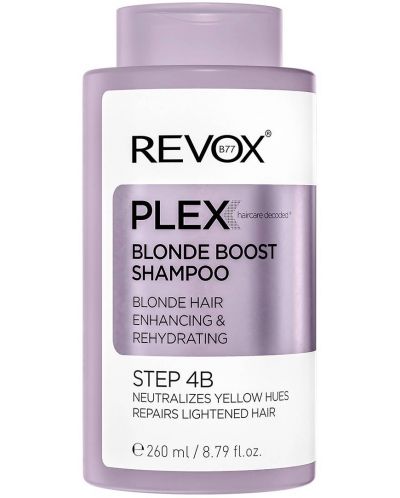 Revox B77 Plex Подсилващ шампоан за руса коса Step 4B, 260 ml - 1