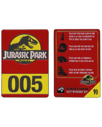Реплика FaNaTtik Movies: Jurassic Park - Jeep ID Card (30th anniversary) (Limited Edition) - 1