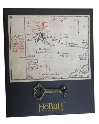Реплика The Noble Collection Movies: The Hobbit - Map & Black Small Key of Thorin Oakenshield - 1