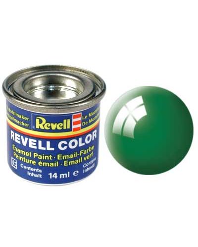 Емайл боя за сглобяеми модели Revell - Изумрудено ярко зелен, гланц (32161) - 1