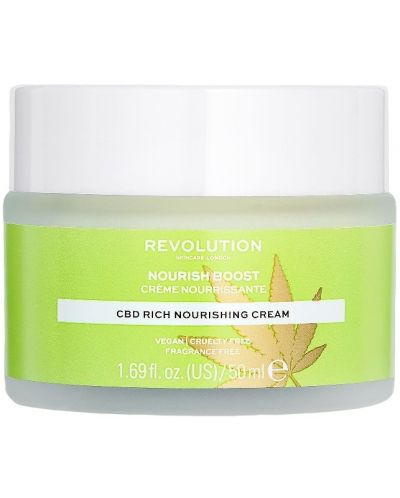 Revolution Skincare Крем за лице Nourish Boost CBD, 50 ml - 1