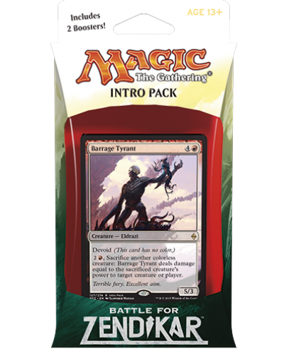 Magic the Gathering TCG - Battle for Zendikar Intro Pack IV: Eldrazi Assault (Red)