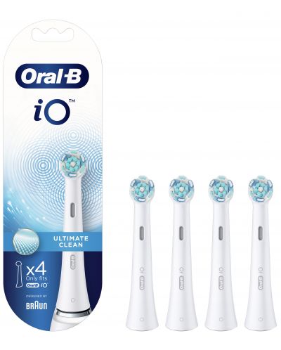 Резервни глави Oral-B - iO Ultimate Clean, 4 броя, бели - 2
