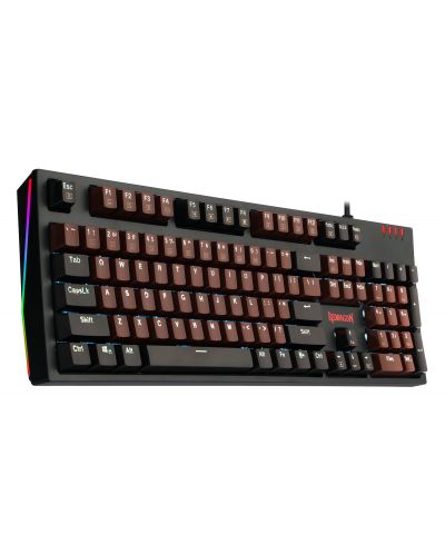 Механична клавиатура Redragon - Amsa K592, Blue, RGB, черна